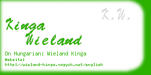 kinga wieland business card